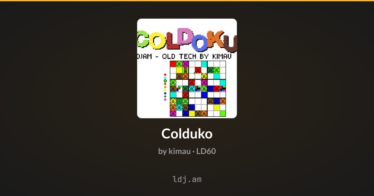 Asm Stuff Colduko - Ludum Dare 60 - kimau | LdDB